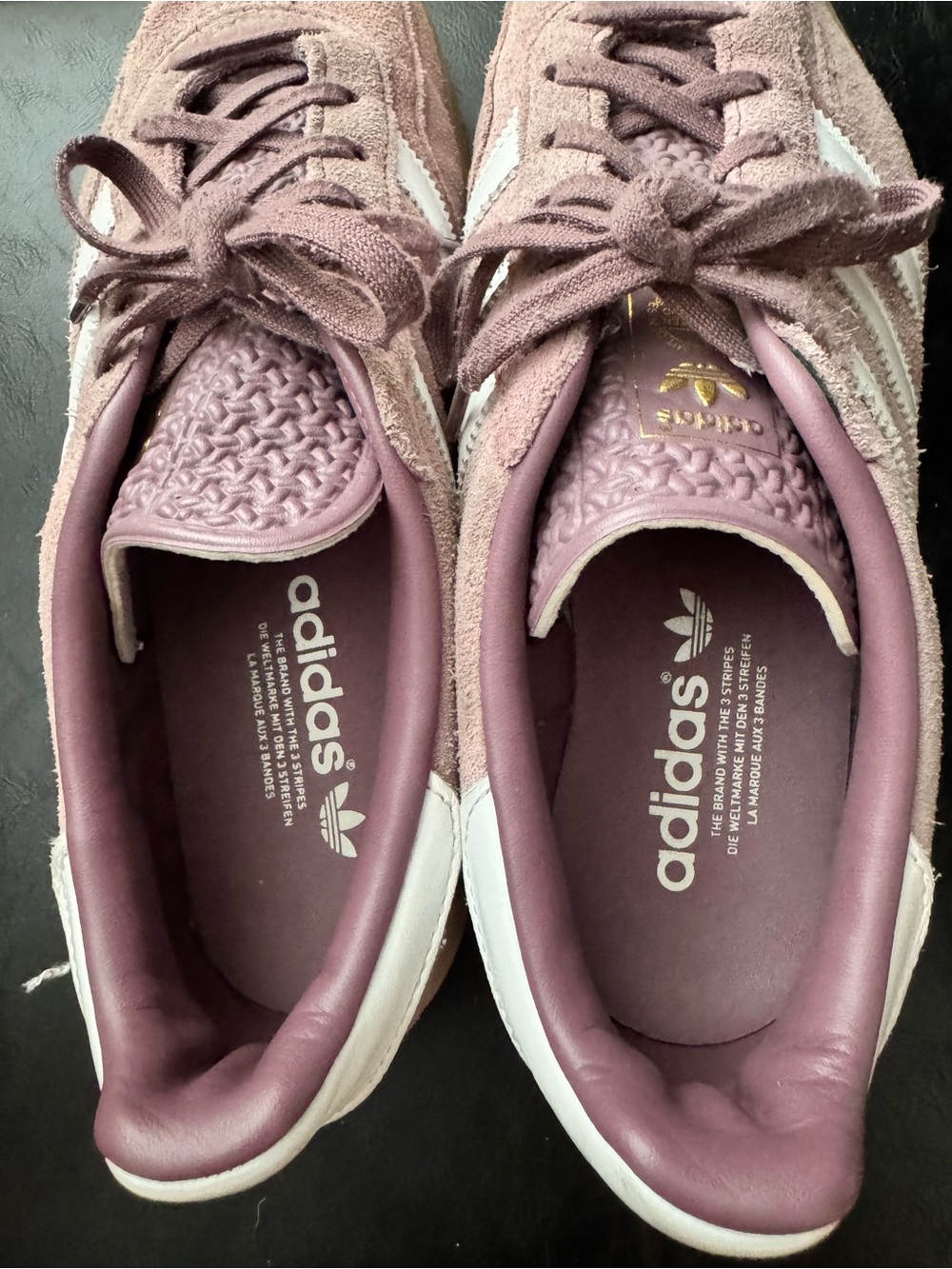 Adidas Women’s Suede Gazelle Sneakers in Purple/Mauve - Picture 4 of 6